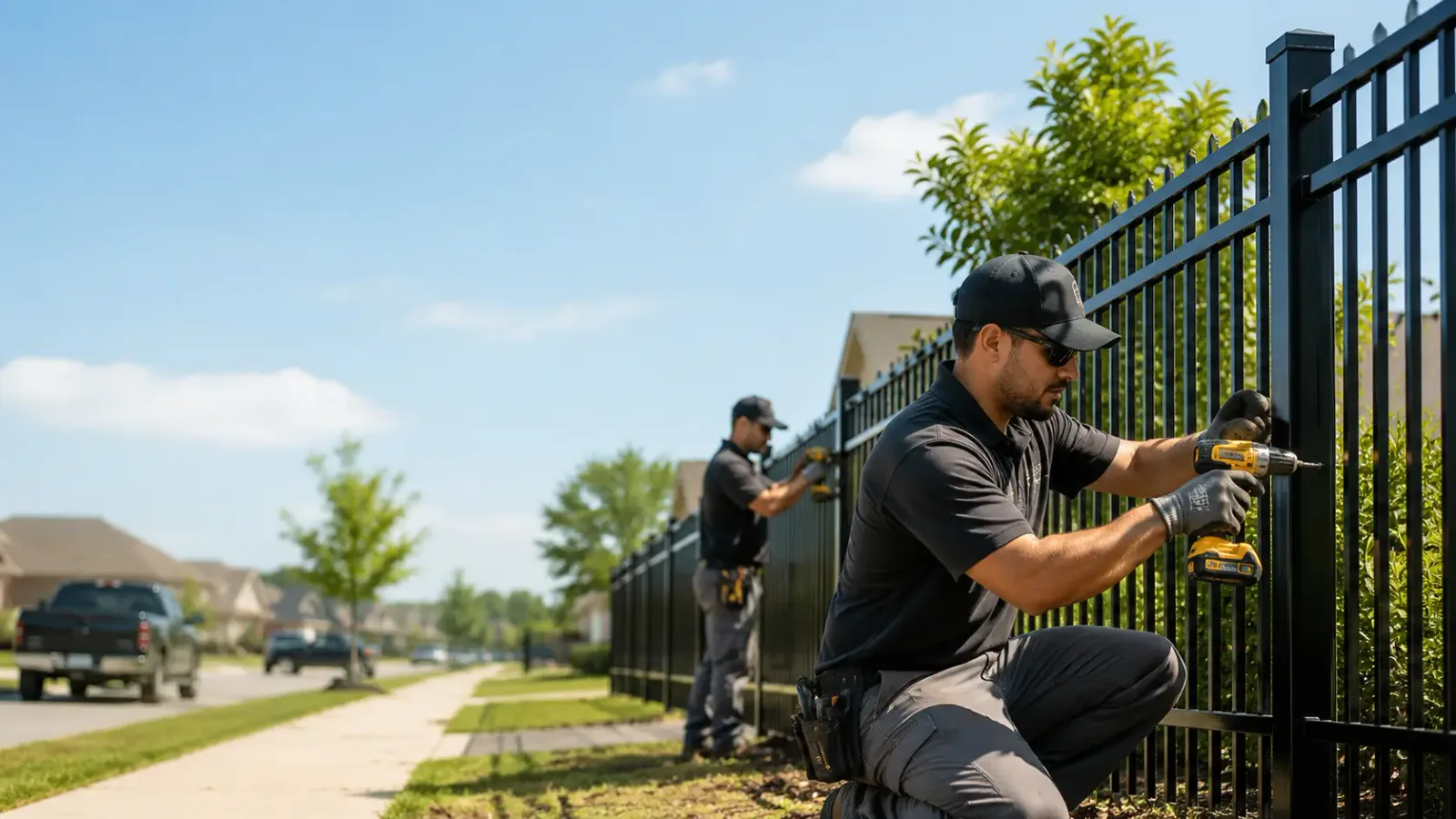 Metal Fence Installation in Wall, TX